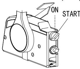 Main switch turned to START position