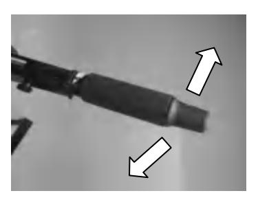 Tiller handle steering left and right for direction change