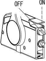 Main switch turned to OFF position for remote control model