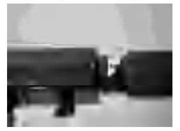 Throttle grip in START position BW model
