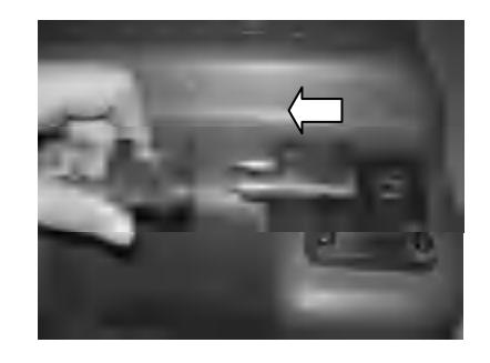 Main switch turned to OFF position