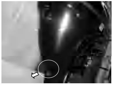 Engine oil drain screw location