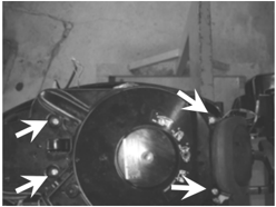 Emergency start step 2 - removing start-in-gear protection cable