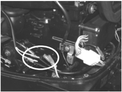 Emergency start step 3 - removing starter bolts