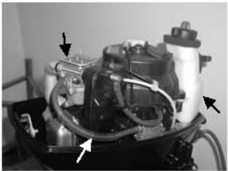 Fuel tank, carburetor, and fuel pipe inspection points
