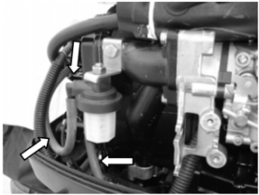 Fuel system inspection points diagram