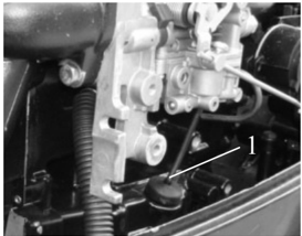 Engine oil level dipstick location