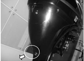 Valve clearance adjustment - driven pulley mark 1 alignment