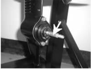Grease points on propeller shaft and lower unit