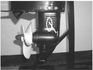 Cooling water passage inlet location on lower unit