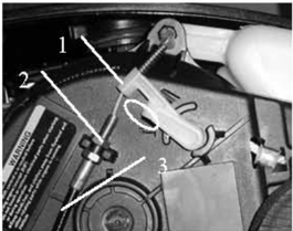 Triangle mark alignment on detent and starter case
