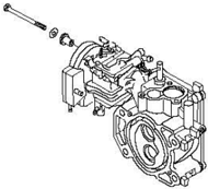 Rimozione del filtro dell'aria e accesso al carburatore