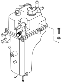 Vue éclatée du désassemblage de la pompe à carburant électrique