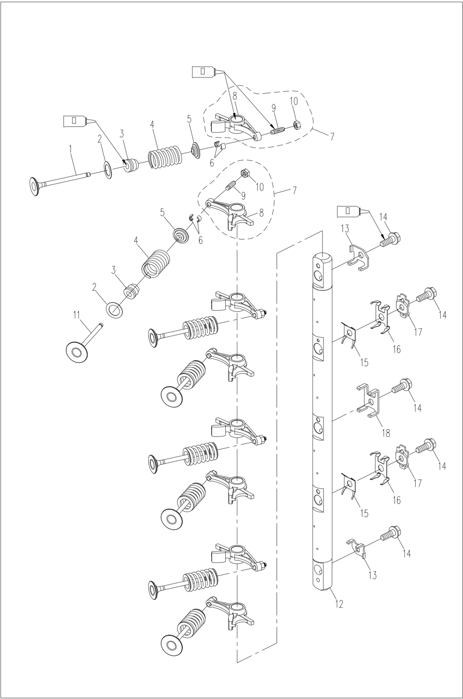 Schéma synoptique de décomposition du moteur page 4