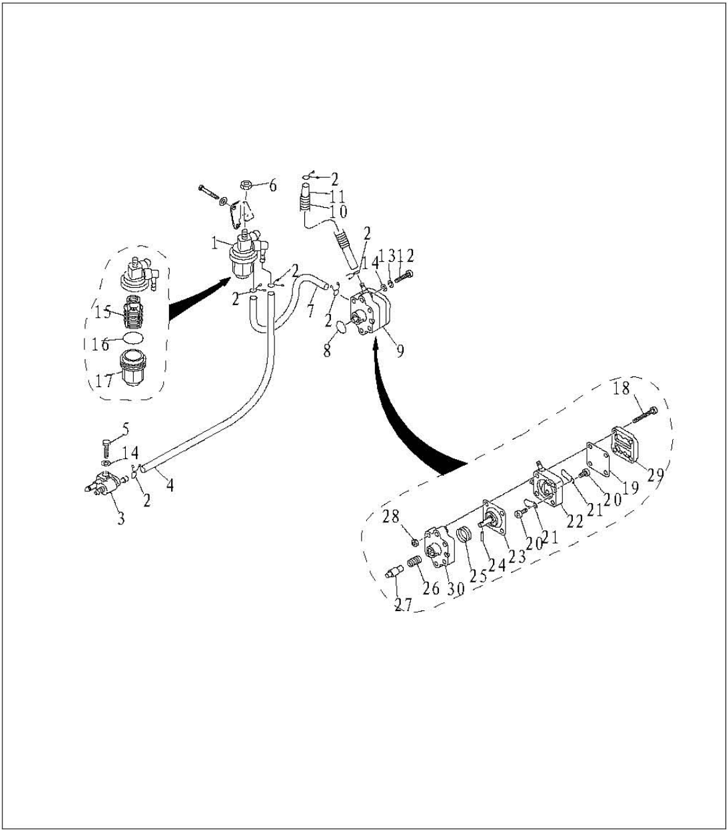 Schaltplan für F9.9/F15 Modelle mit Elektrostart