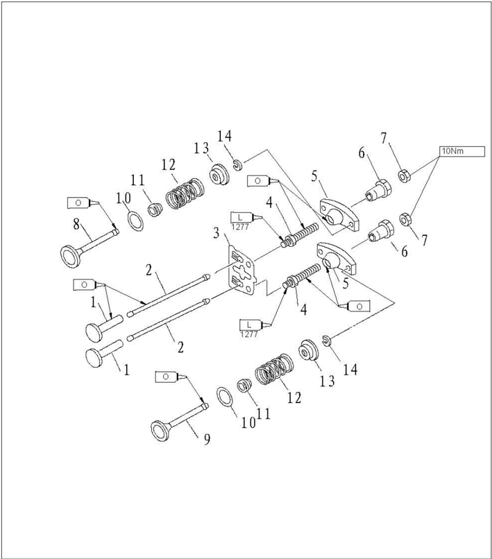 Thermostat cover gasket and anode parts