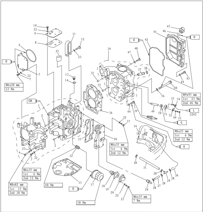 Power unit explosive drawing page 1