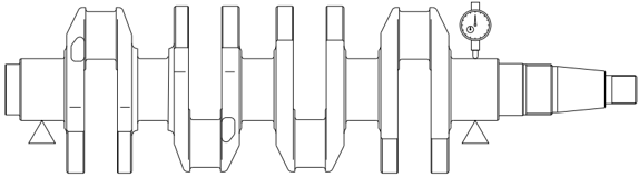 Mesure du diamètre du tourillon du vilebrequin et du maneton