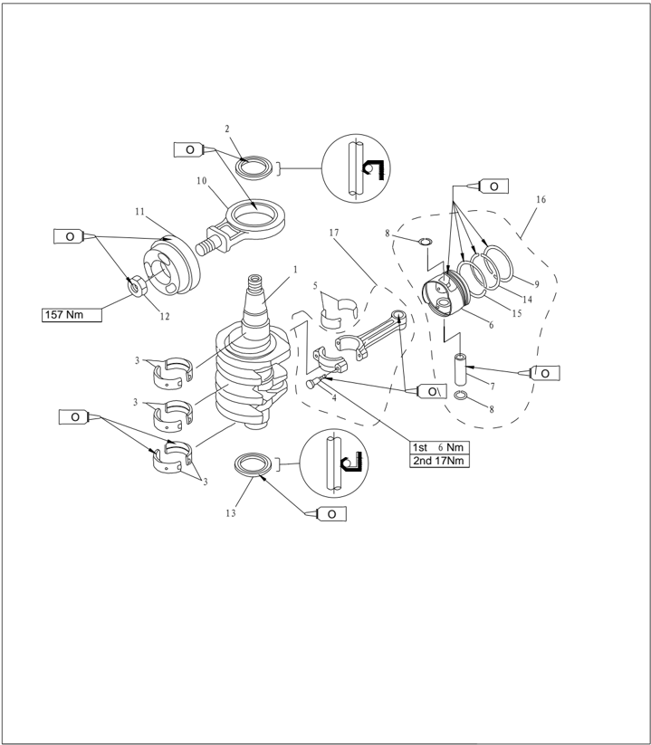 Power unit explosive drawing page 6 - oil pump