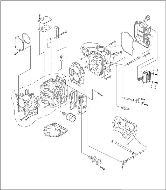 Electrical start type power unit parts