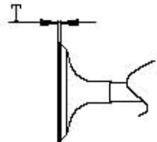 Valve seat width and margin thickness inspection diagram