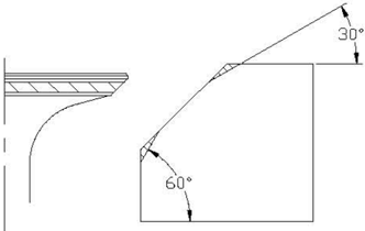 Valve seat cutting using 45-degree cutter