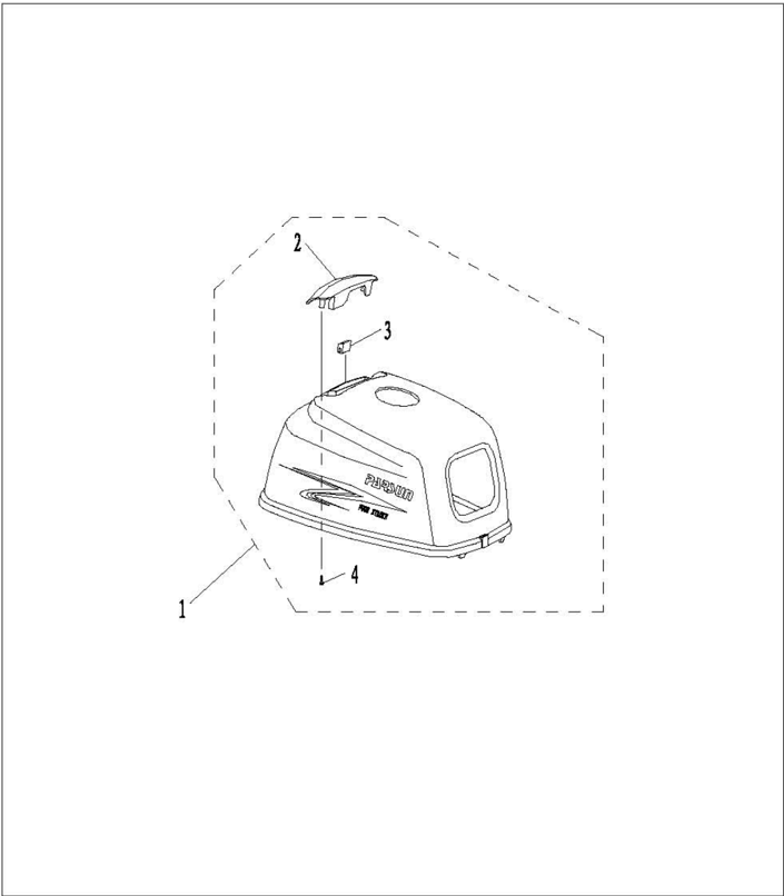 Disegno esploso della calandra superiore