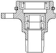 Housing oil seal installer tool in use