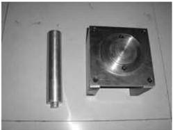 Housing bearing installer tool in use