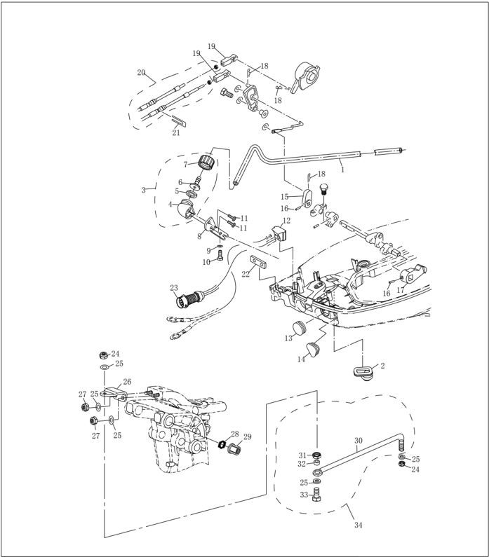 Bottom cowling additional components