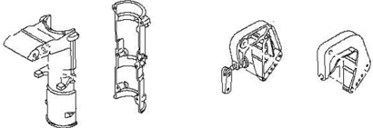 Tilt locked clasp and swivel bracket cover removal