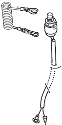 Engine stop switch conducting and not-conducting states