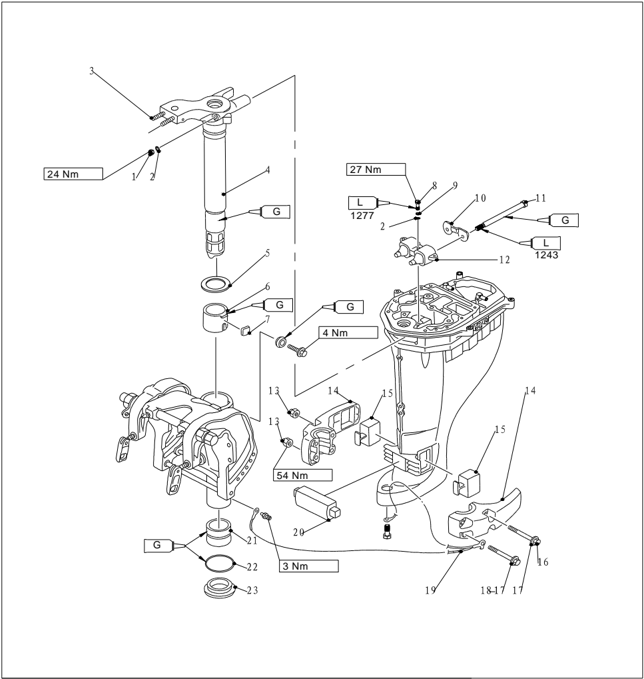 Bracket assembly explosive drawing page 1