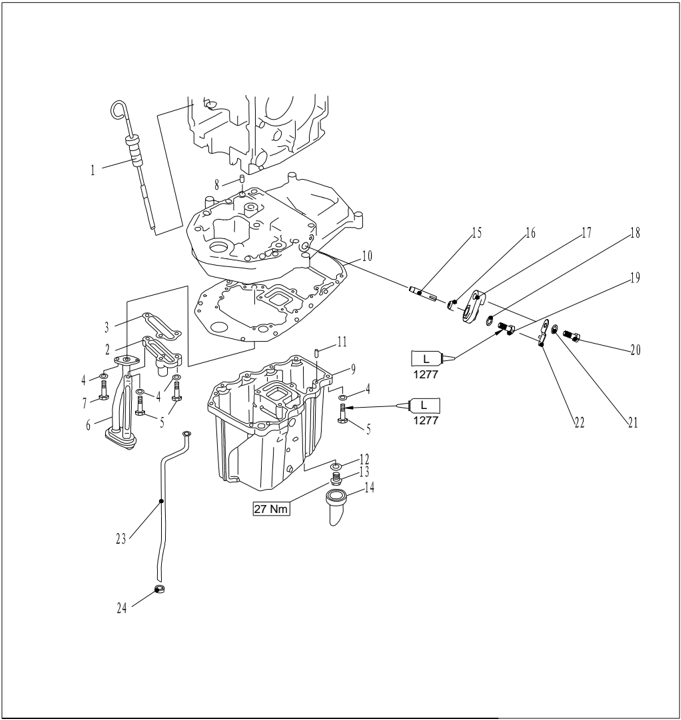 Upper unit parts list continued