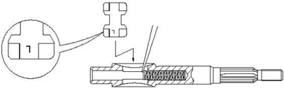 Clutch block installation direction on propeller shaft